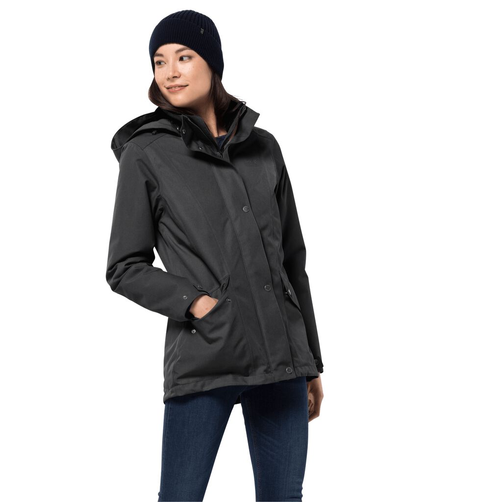 Jack Wolfskin PARK AVENUE Vestes Femme Noir - XDYWGNK-58